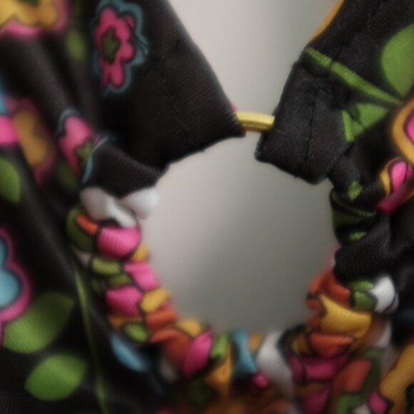 COPY - COPY - Smiffys Colorful Bohemian floral parsley blouse neck tie 1X - Picture 3 of 6